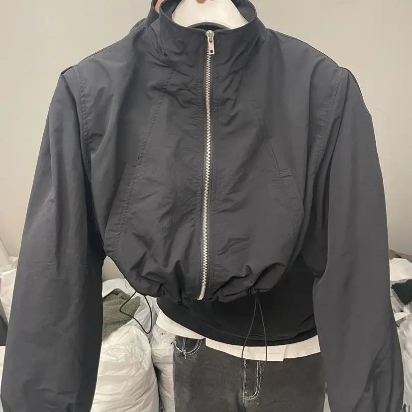 Summer Sunscreen Clothes Vintage Women s Windbreaker Cropped Jackets Harajuku Oversized Streetwear Long Sleeve Female Elegant Top XXL чорний
Summer Sunscreen Clothes Vintage Women s Windbreaker Cropped Jackets Harajuku Oversized Streetwear Long Sleeve Female Elegant Top XXL чорний