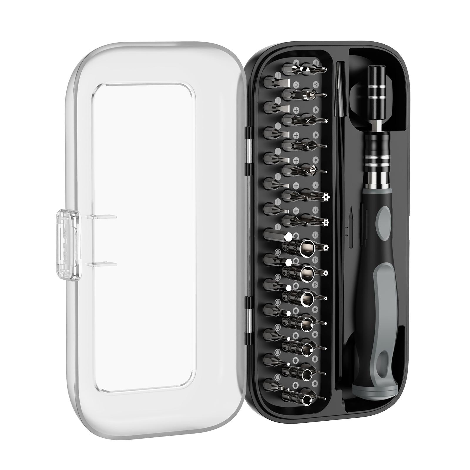 ORIA Mini Screwdriver Set 48 in 1 Magnetic Screwdriver Kit with 41 Bits Portable Repair Tool Kit for PC, Laptop, Phone, Glasses
ORIA Mini Screwdriver Set 48 in 1 Magnetic Screwdriver Kit with 41 Bits Portable Repair Tool Kit for PC, Laptop, Phone, Glasses
