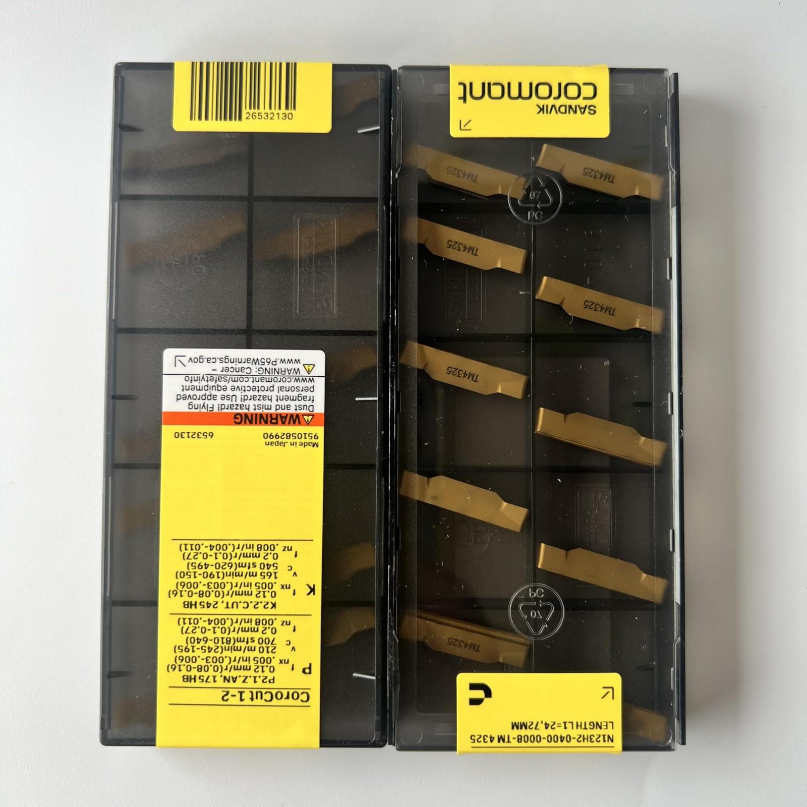 SANDVIK / N123H2-0400-0008-TM 4325 / Original Swedish hard alloy blade 10 Pcs
SANDVIK / N123H2-0400-0008-TM 4325 / Original Swedish hard alloy blade 10 Pcs