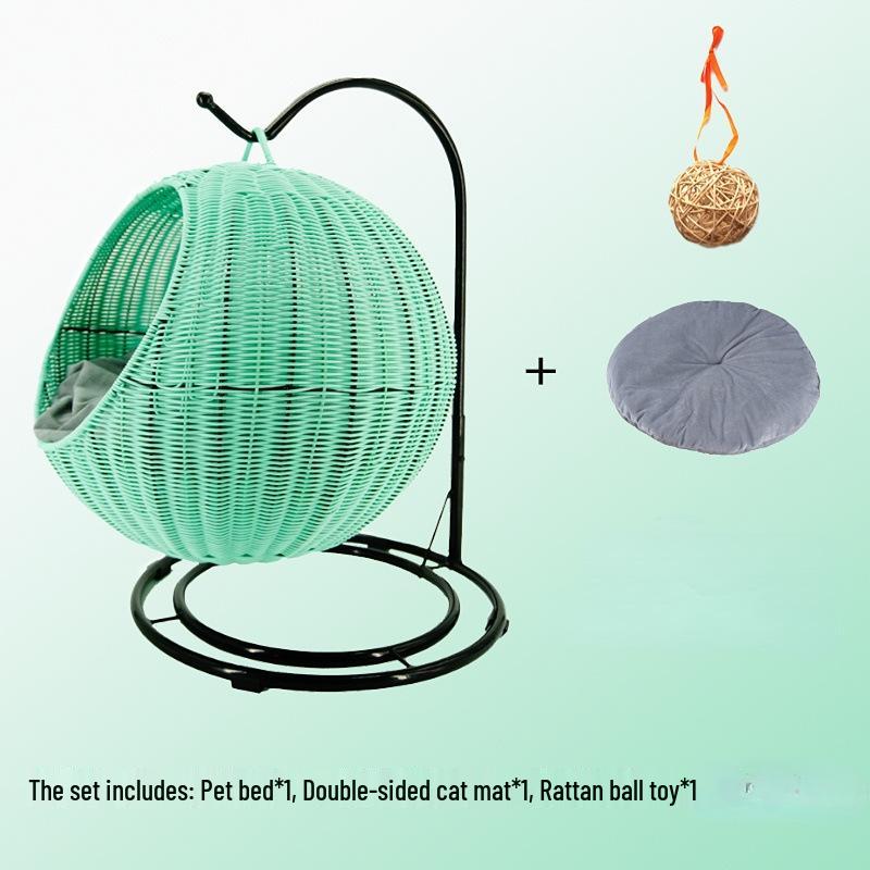 Cozy Rattan Cat Hanging Basket - Washable, Semi-Enclosed, All-Season Cat Bed for Winter Warmth
Cozy Rattan Cat Hanging Basket - Washable, Semi-Enclosed, All-Season Cat Bed for Winter Warmth