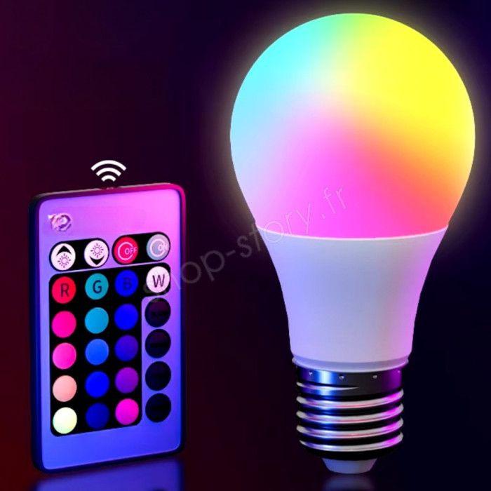 Ampoule LED Multicolore E27 3,8W avec Télécommande, 16 Couleurs and 5 Modes d Eclairage
Ampoule LED Multicolore E27 3,8W avec Télécommande, 16 Couleurs and 5 Modes d Eclairage