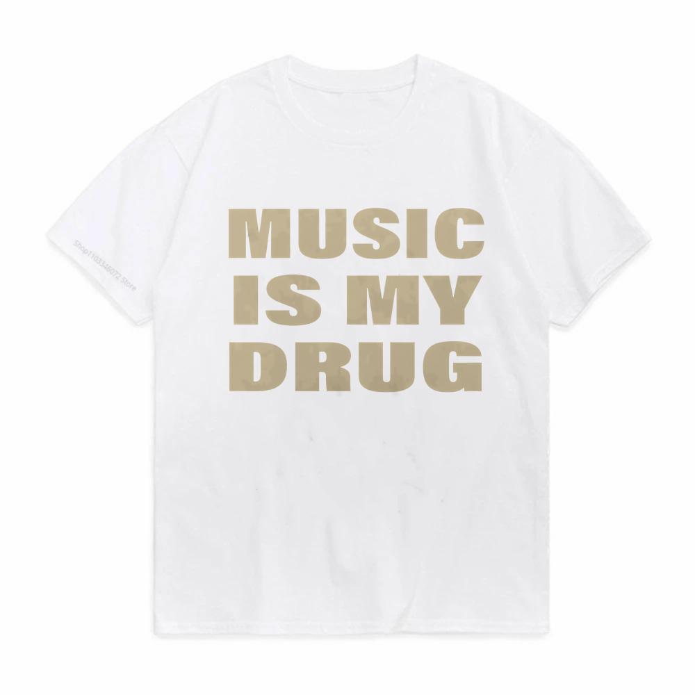 Чоловіча повсякденна футболка з кумедним принтом MUSIC IS MY DRUG модна Готична Харадзюку Хіп-хоп футболка літня Дихаюча унісекс Верх з круглим вирізом футболки 2XL
Чоловіча повсякденна футболка з кумедним принтом MUSIC IS MY DRUG модна Готична Харадзюку Хіп-хоп футболка літня Дихаюча унісекс Верх з круглим вирізом футболки 2XL