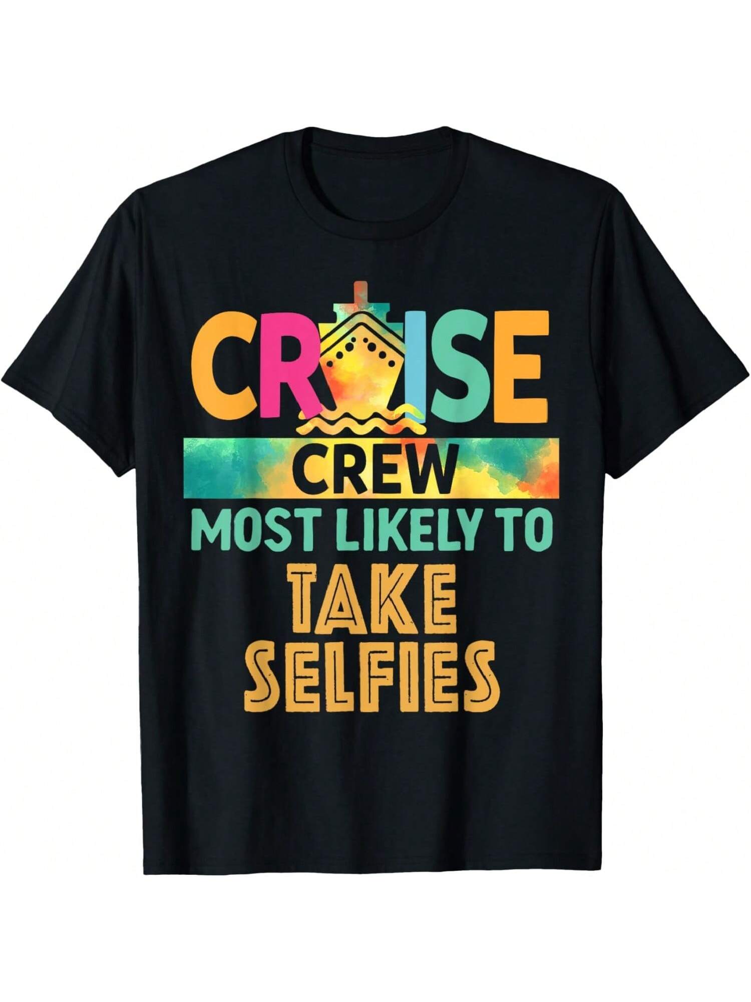 Самый вероятный делать селфи Круизная команда Семейный отпуск Футболка XXXXXL чёрный
Самый вероятный делать селфи Круизная команда Семейный отпуск Футболка XXXXXL чёрный