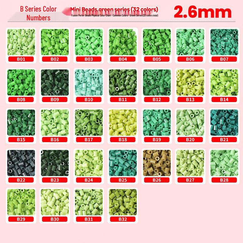 Зелена сумка B32 намистини Perler, 500 штук (6 мм, Кольорове злиття, 2 шт.) Bead B8 (500 pieces, ~5g)
Зелена сумка B32 намистини Perler, 500 штук (6 мм, Кольорове злиття, 2 шт.) Bead B8 (500 pieces, ~5g)