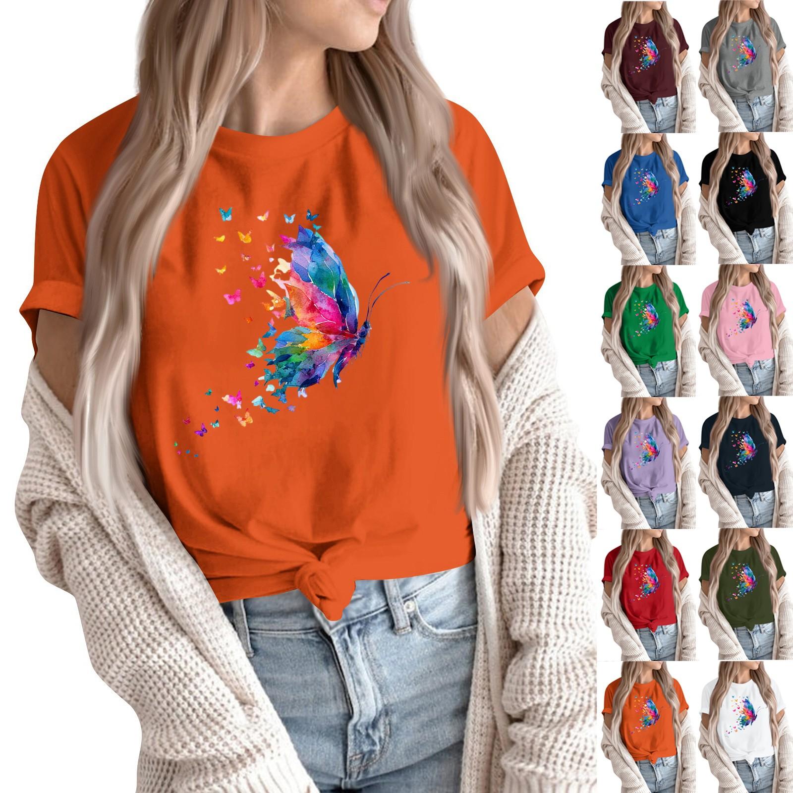 Women s Fashion Casual Printed Round Neck Short Sleeved Pullover T-Shirt Top L помаранчевий
Women s Fashion Casual Printed Round Neck Short Sleeved Pullover T-Shirt Top L помаранчевий