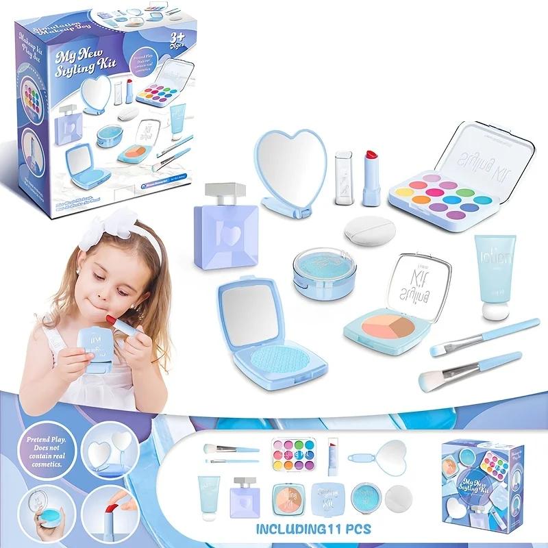Pretend Play Makeup Kit for Girls, Washable Non-Toxic Simulation Cosmetics Set, 11-Pcs, Kids Dress Up Toy Birthday Gift
Pretend Play Makeup Kit for Girls, Washable Non-Toxic Simulation Cosmetics Set, 11-Pcs, Kids Dress Up Toy Birthday Gift