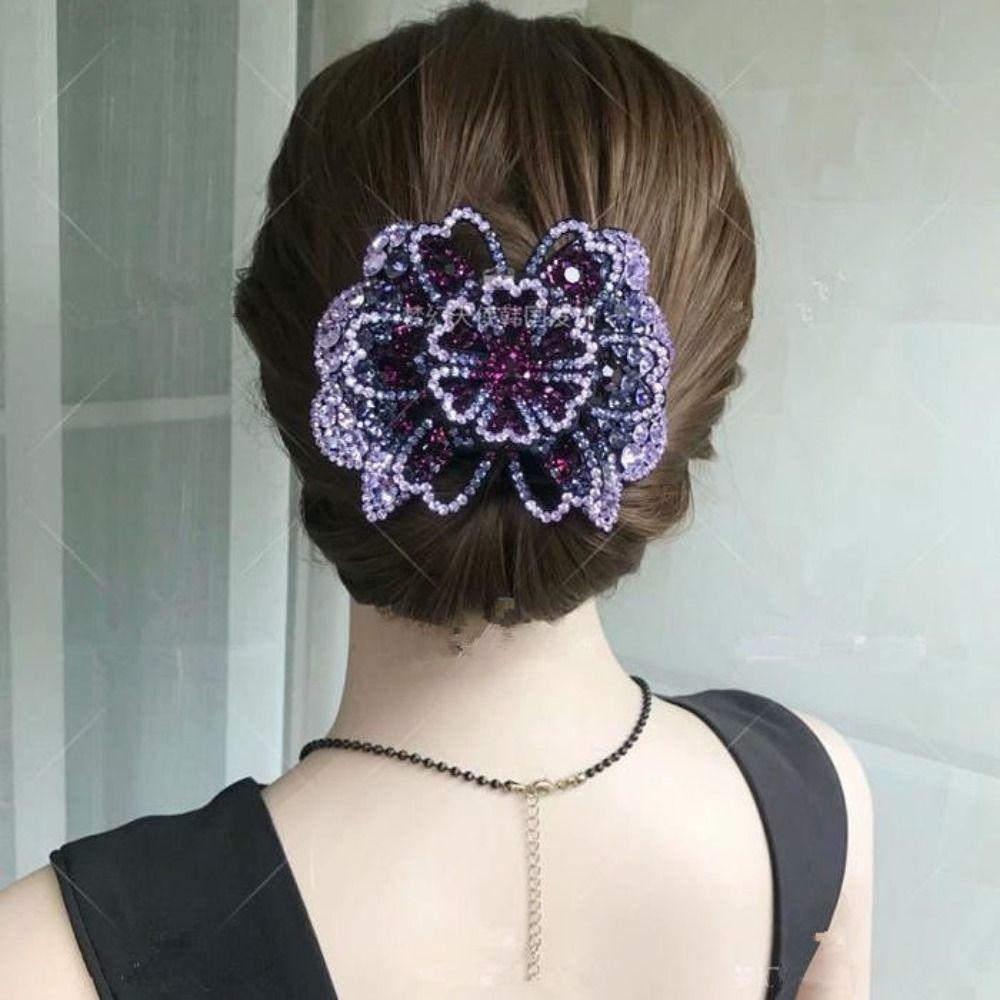 Rhinestone Women Spring Clips Hair Accessories Crystal Hairpin Flower Hair Clip Barrettes Headband B
Rhinestone Women Spring Clips Hair Accessories Crystal Hairpin Flower Hair Clip Barrettes Headband B