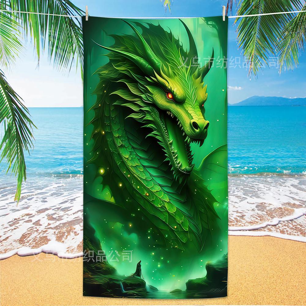Dragon Pattern Beach Towel, Digital Printing Thin Quick-Dry Anti-Sand Microfiber Lightweight for Swim Yoga Travel Gym Gift W40*H60(CM)
Dragon Pattern Beach Towel, Digital Printing Thin Quick-Dry Anti-Sand Microfiber Lightweight for Swim Yoga Travel Gym Gift W40*H60(CM)