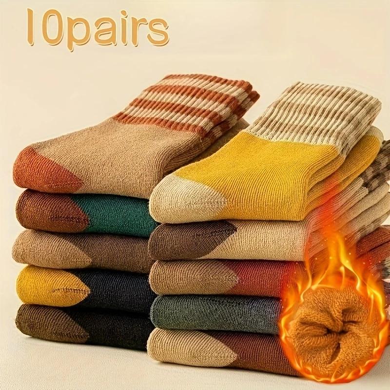 10 pairs of men s and women s winter thick socks, soft and comfortable, colorful stitching, sports wearable, perfect winter gift
10 pairs of men s and women s winter thick socks, soft and comfortable, colorful stitching, sports wearable, perfect winter gift