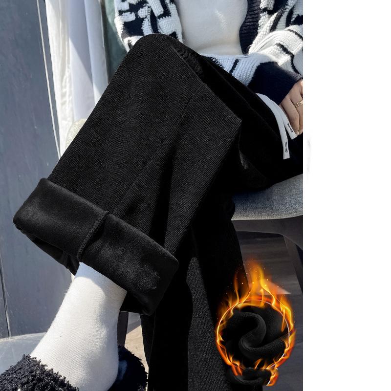 Зимние женские брюки корейской моды с высокой посадкой и флисом, женские облегающие брюки с прямыми штанинами, плюшевые брюки для девочек, теплые повседневные брюки для снежной погоды M
Зимние женские брюки корейской моды с высокой посадкой и флисом, женские облегающие брюки с прямыми штанинами, плюшевые брюки для девочек, теплые повседневные брюки для снежной погоды M