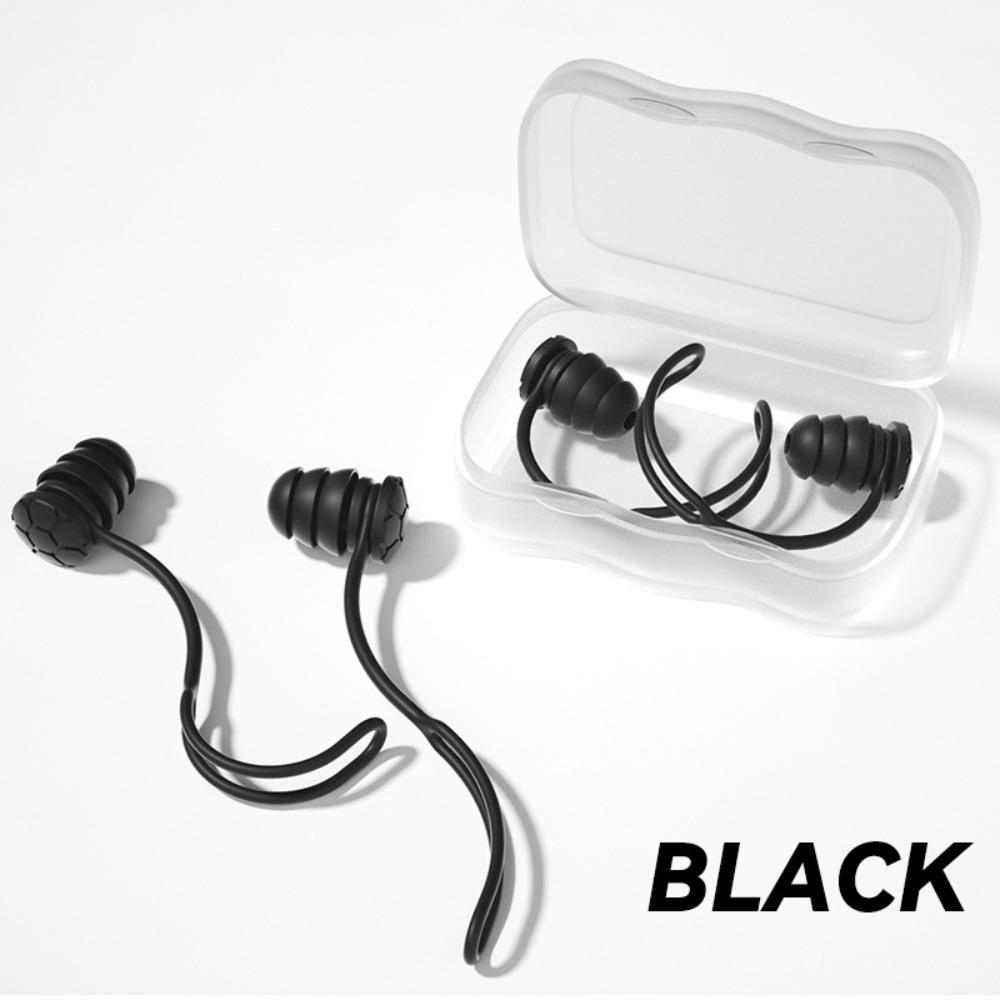 Waterproof Sound Insulation Earplugs Three-Layer Noise Reduction Earbuds Showering чорний
Waterproof Sound Insulation Earplugs Three-Layer Noise Reduction Earbuds Showering чорний