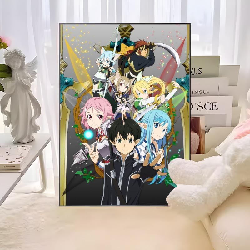 Japanese Anime Sword Art Online SAO Anime Posters Sticky Whitepaper Sticker DIY Room Bar Cafe Kawaii Room Decor 21cm×30cm NoFrame
Japanese Anime Sword Art Online SAO Anime Posters Sticky Whitepaper Sticker DIY Room Bar Cafe Kawaii Room Decor 21cm×30cm NoFrame