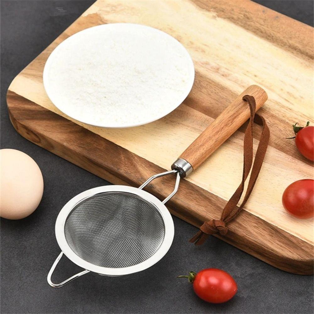 304 Stainless Steel Juice Tea Strainer Wooden Handle Filter Spoon Strainer Colander Flour Powdered
304 Stainless Steel Juice Tea Strainer Wooden Handle Filter Spoon Strainer Colander Flour Powdered