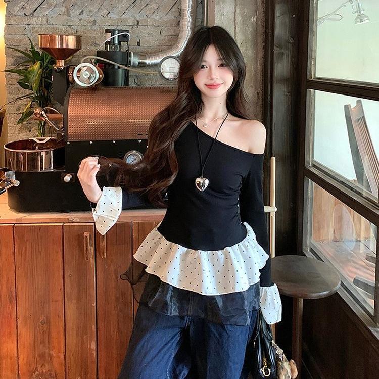 Women s Early Spring 2025 Black One-Shoulder Mesh Polka Dot Slim Fit Top Extra Large чорний
Women s Early Spring 2025 Black One-Shoulder Mesh Polka Dot Slim Fit Top Extra Large чорний