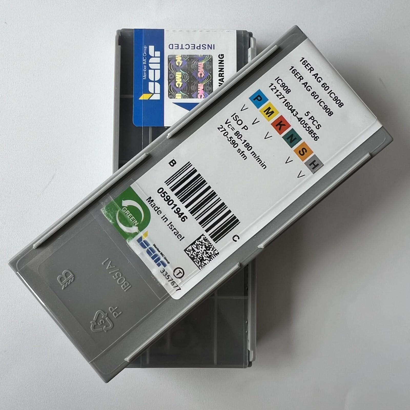 ISCAR / 16ERAG60 IC908 / Industrial indexable carbide inserts 10 Pcs
ISCAR / 16ERAG60 IC908 / Industrial indexable carbide inserts 10 Pcs