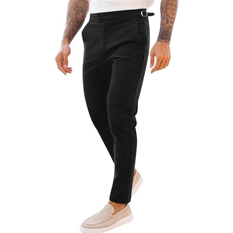 Men s High Waist Straight Leg Pants With Adjustable Waistband S чорний
Men s High Waist Straight Leg Pants With Adjustable Waistband S чорний
