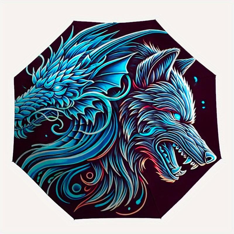 1pc Wolf Dragon Artwork Automatic Opening/closing umbrella, Reinforced 8-Rib Construction, Compact Travel Umbrella yy250808145
1pc Wolf Dragon Artwork Automatic Opening/closing umbrella, Reinforced 8-Rib Construction, Compact Travel Umbrella yy250808145