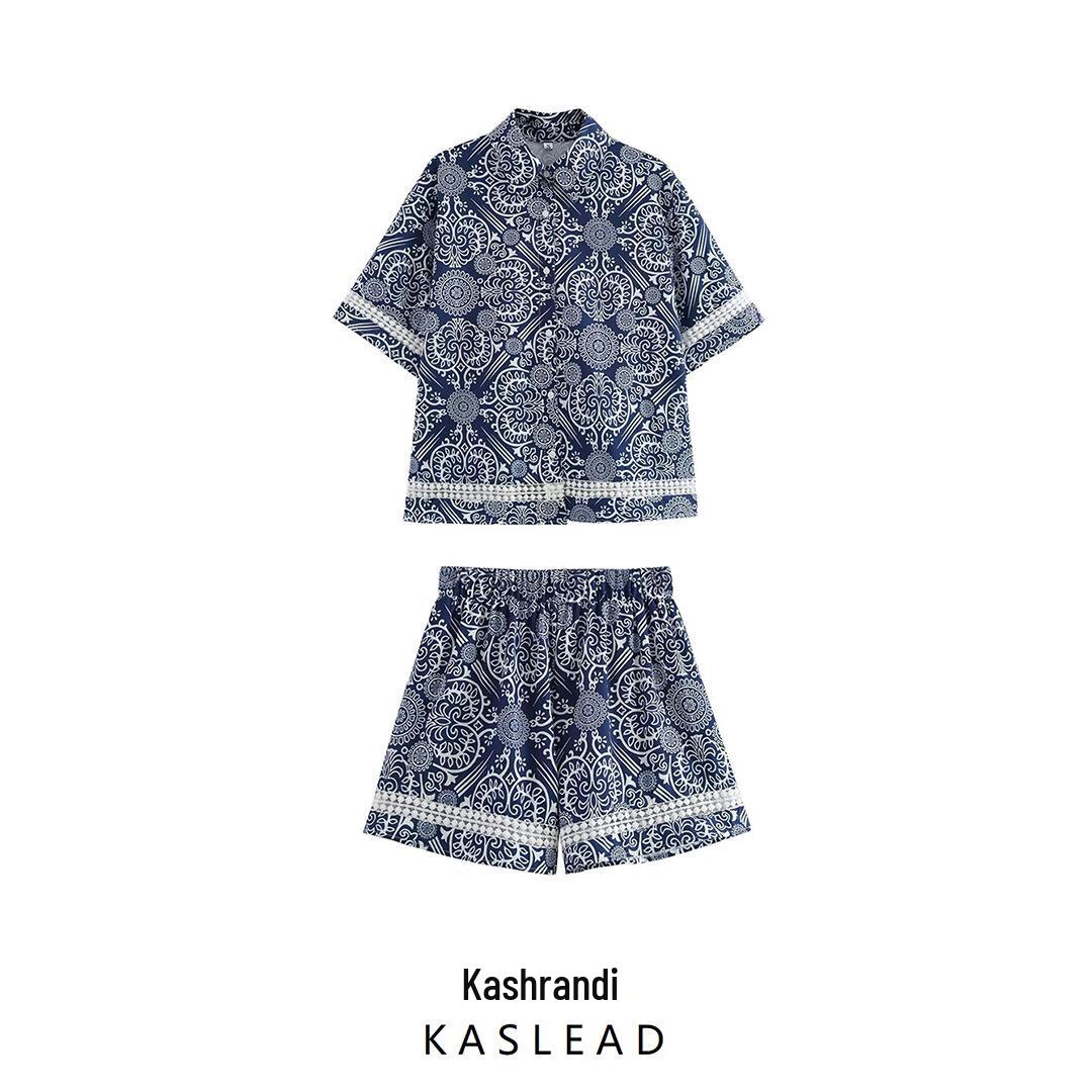 2025 Spring Women s Ethnic Print Shirt & Shorts Set - European & American Fashion Medium
2025 Spring Women s Ethnic Print Shirt & Shorts Set - European & American Fashion Medium