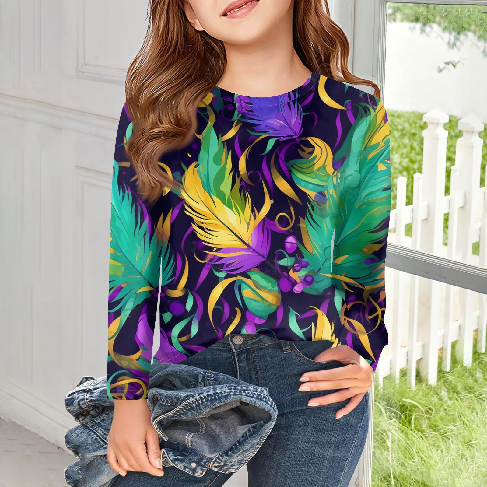 Футболки с длинным рукавом для девочек, детские осенние топы, с круглым вырезом, с принтом, базовые футболки 130 зелёный
Футболки с длинным рукавом для девочек, детские осенние топы, с круглым вырезом, с принтом, базовые футболки 130 зелёный