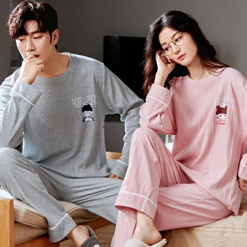Хлопковая домашняя одежда для женщин и мужчин, парная пижама для весны, милая пижама для пары с героями мультфильмов Women Size L
Хлопковая домашняя одежда для женщин и мужчин, парная пижама для весны, милая пижама для пары с героями мультфильмов Women Size L