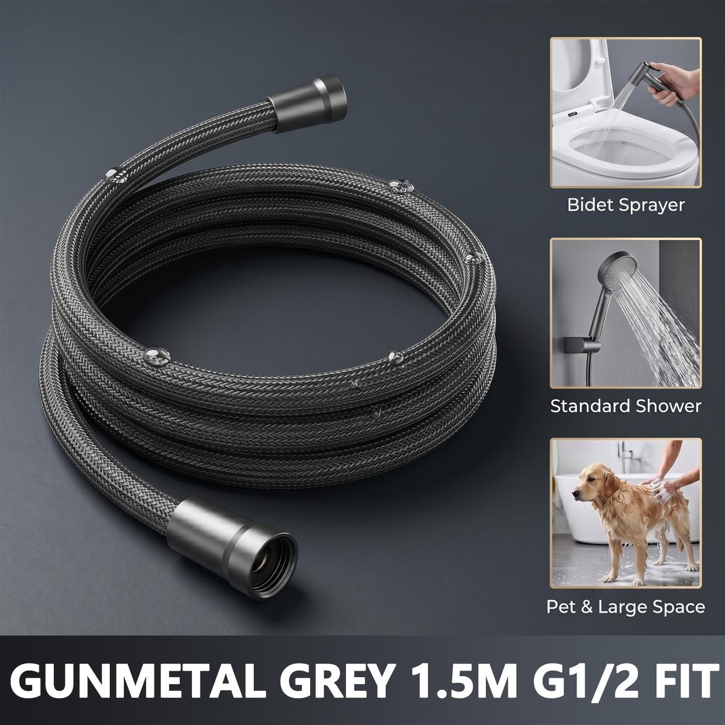 Flexible Anti Twist Nylon Shower Hose Tangle Free High Pressure Leak Proof Universal Replacement Tube Bathroom Accessories
Flexible Anti Twist Nylon Shower Hose Tangle Free High Pressure Leak Proof Universal Replacement Tube Bathroom Accessories