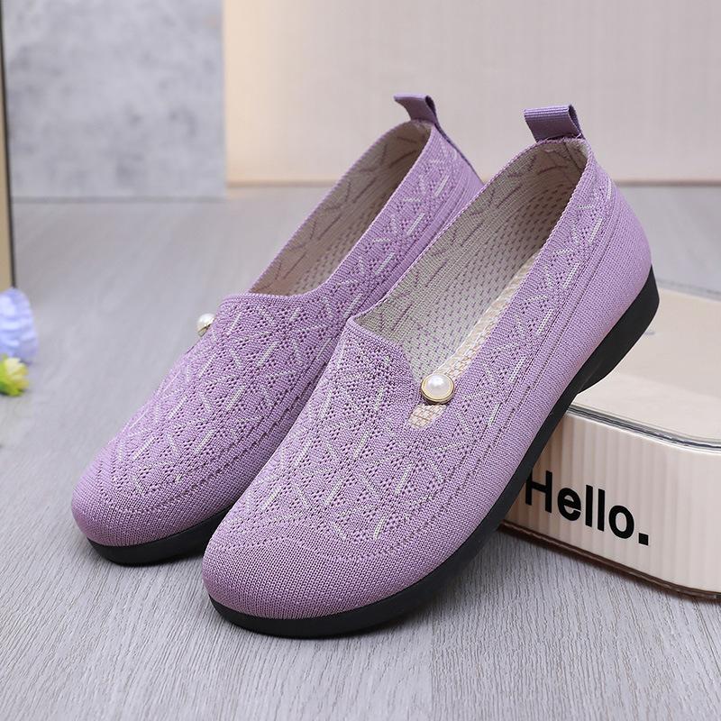 Нові пекінські тканинні туфлі з неглибоким вирізом, дихаючі, з м якою підошвою для мами, жіночі туфлі на один педаль, повсякденні туфлі для літніх жінок з нековзною підошвою 41 фіолетовий
Нові пекінські тканинні туфлі з неглибоким вирізом, дихаючі, з м якою підошвою для мами, жіночі туфлі на один педаль, повсякденні туфлі для літніх жінок з нековзною підошвою 41 фіолетовий