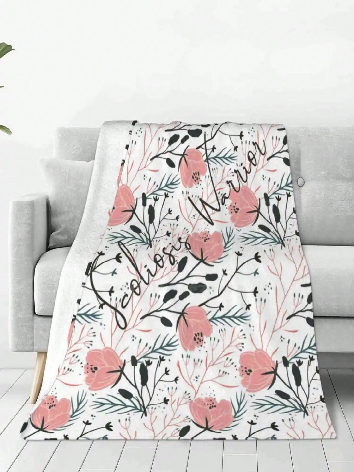 Scoliosis Warrior Flower Pattern Soft Warm Blanket Sofa_Bed_Travel Love Gifts Scoliosis Life Scoliosis Products Bohemian 75X95CM сірий колір
Scoliosis Warrior Flower Pattern Soft Warm Blanket Sofa_Bed_Travel Love Gifts Scoliosis Life Scoliosis Products Bohemian 75X95CM сірий колір