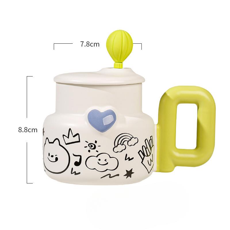 Design Sense Mug for Men and Women Ceramic Drinking Water Cup with Lid Large Capacity Coffee Cup Best Friend Souvenir 401-500ml
Design Sense Mug for Men and Women Ceramic Drinking Water Cup with Lid Large Capacity Coffee Cup Best Friend Souvenir 401-500ml