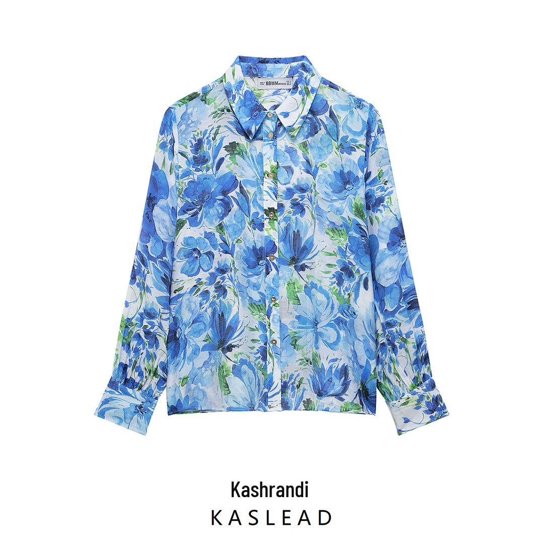 2025 Spring Women s Floral Print Long Sleeve Lapel Shirt - European & American Style XS синий
2025 Spring Women s Floral Print Long Sleeve Lapel Shirt - European & American Style XS синий