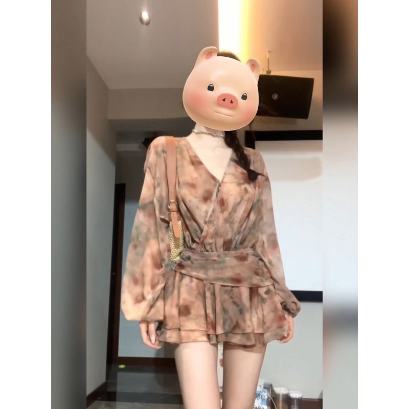 Plus Size Ladies Retro Blooming Pleated Female Summer Dress Smoke Tea Powder S
Plus Size Ladies Retro Blooming Pleated Female Summer Dress Smoke Tea Powder S