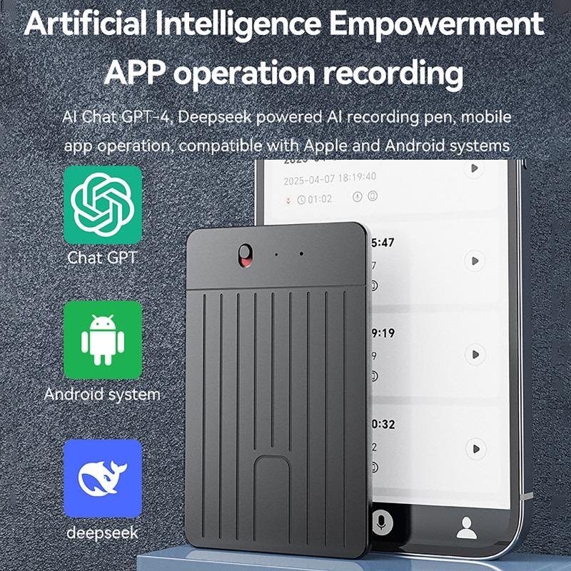 Portable ChatGPT-4 AI Voice Recorder Intelligent Note Voice Recorder Rechargeable AI Notetaking Device for Lectures Meetings 8 GB
Portable ChatGPT-4 AI Voice Recorder Intelligent Note Voice Recorder Rechargeable AI Notetaking Device for Lectures Meetings 8 GB