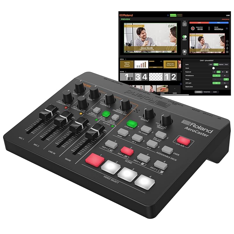 Roland roland Aero Caster VRC-01 Realize full-scale recording and live streaming on iPad. A distribution system that can be configured with a
Roland roland Aero Caster VRC-01 Realize full-scale recording and live streaming on iPad. A distribution system that can be configured with a