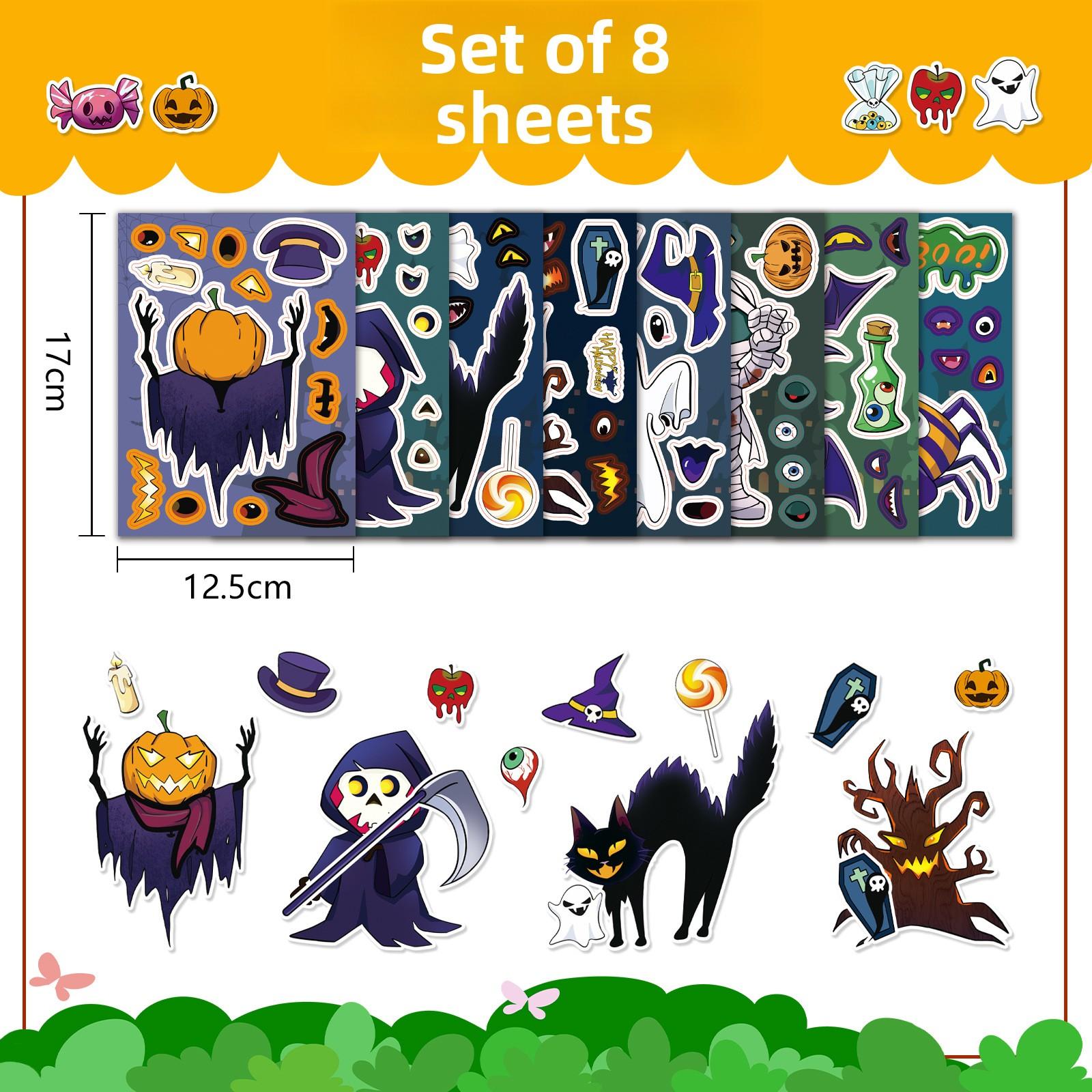 8 Sets of Original Halloween Face-swapping Graffiti Stickers and Personalized Jigsaw Puzzles
8 Sets of Original Halloween Face-swapping Graffiti Stickers and Personalized Jigsaw Puzzles