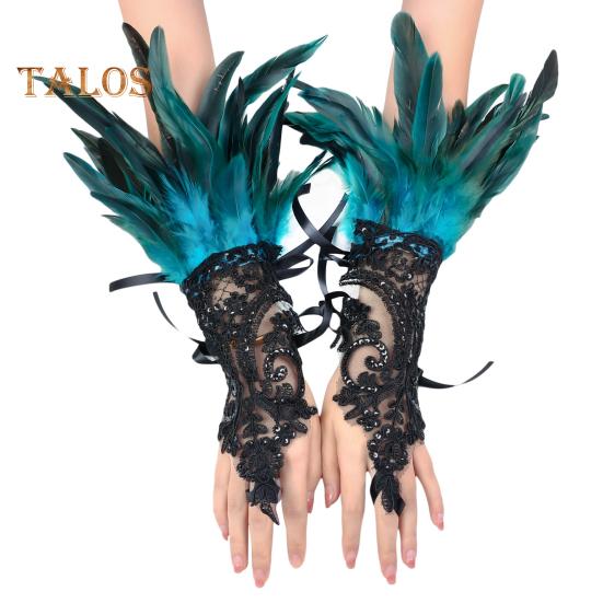 1 шт., сексуальные кружевные длинные перчатки из искусственного пера, готические сетчатые рукава, варежки с вышивкой для Хэллоуина, женские сценические аксессуары озеро синий
1 шт., сексуальные кружевные длинные перчатки из искусственного пера, готические сетчатые рукава, варежки с вышивкой для Хэллоуина, женские сценические аксессуары озеро синий