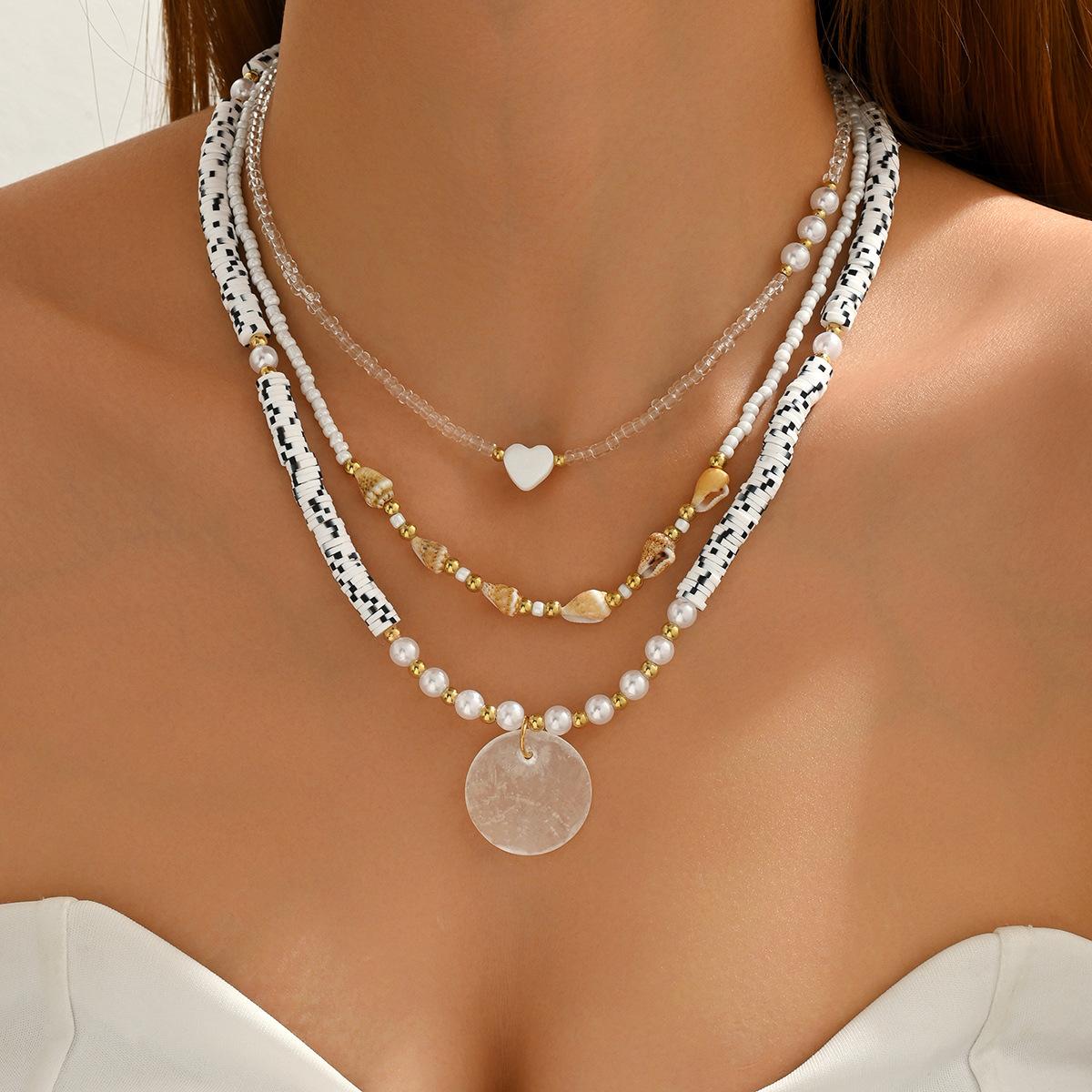 Shell beaded necklace, European and American sweater accessories, women s multi-layer stacking, personalized love pearl collarbone chain
Shell beaded necklace, European and American sweater accessories, women s multi-layer stacking, personalized love pearl collarbone chain