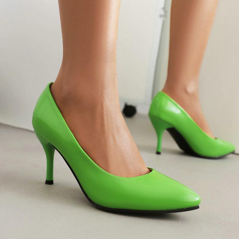 Spring and Autumn New Women s Single Shoes Patent Leather Pointed Thin High Heel Work Shoes 34
Spring and Autumn New Women s Single Shoes Patent Leather Pointed Thin High Heel Work Shoes 34