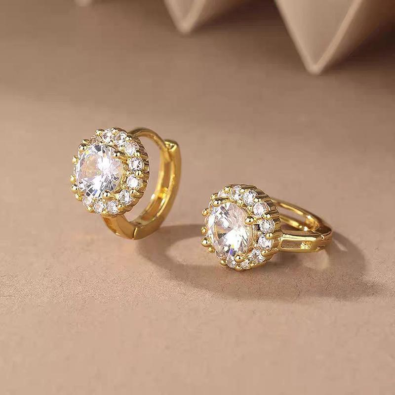 Dainty Women s Hoop Earrings With Brilliant Round Cubic Zirconia Silver Color/Gold Color Fashion Versatile Female Jewelry золотистий
Dainty Women s Hoop Earrings With Brilliant Round Cubic Zirconia Silver Color/Gold Color Fashion Versatile Female Jewelry золотистий