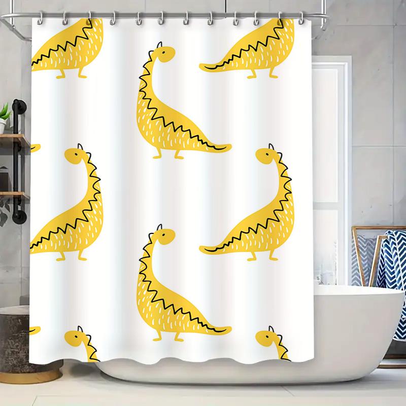 Bright Yellow Dinosaur Shower Curtain Waterproof Bathroom Decor For Kids Bathrooms 3D Print Home Decoration White/Black/Green Co W60H190(CM)-1 Pcs
Bright Yellow Dinosaur Shower Curtain Waterproof Bathroom Decor For Kids Bathrooms 3D Print Home Decoration White/Black/Green Co W60H190(CM)-1 Pcs