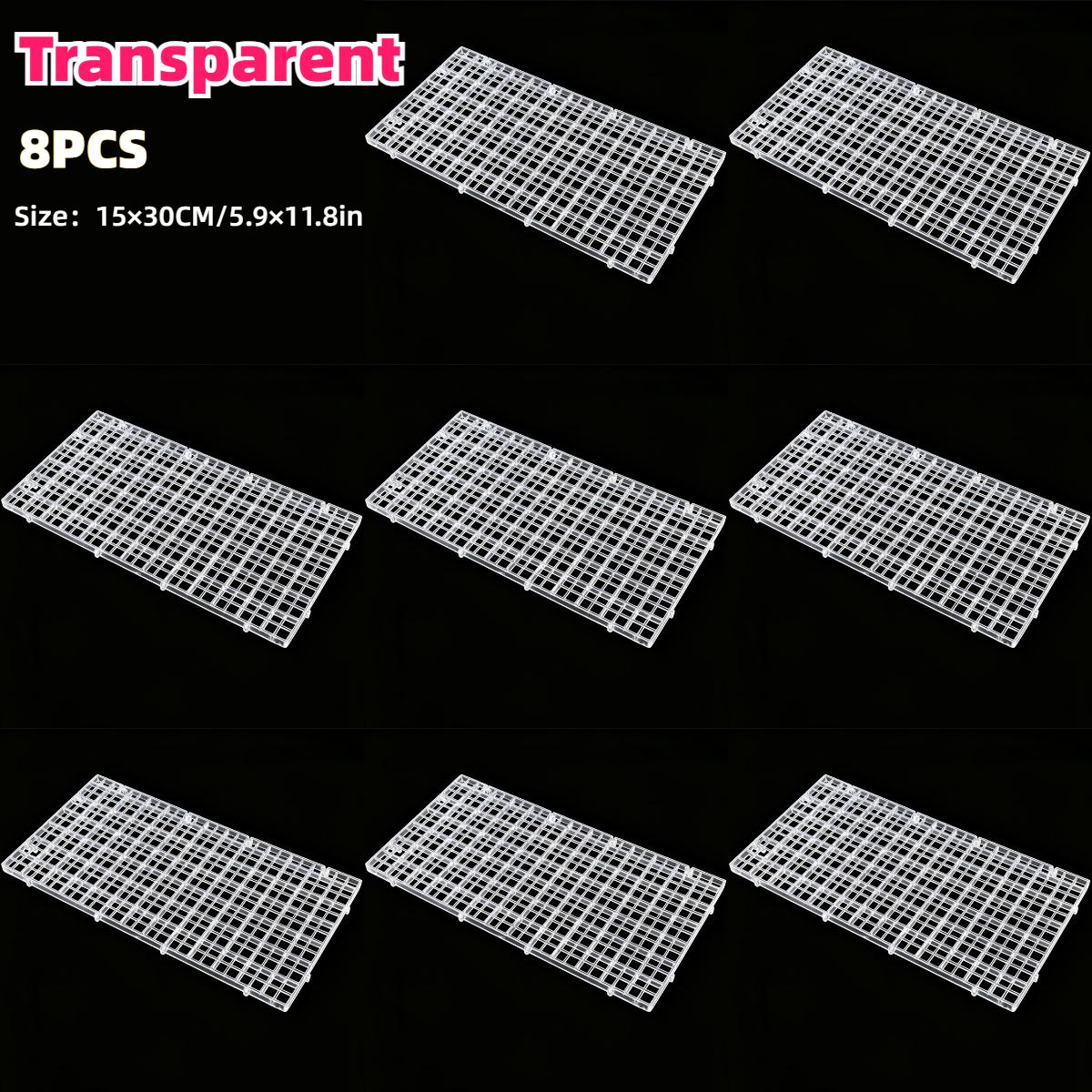 8pcs Thickened Water Tank Isolation Plates Adjustable and Cut Plastic Aquarium Bottom Grid Plate Fish Tank Board & Divider Tray
8pcs Thickened Water Tank Isolation Plates Adjustable and Cut Plastic Aquarium Bottom Grid Plate Fish Tank Board & Divider Tray