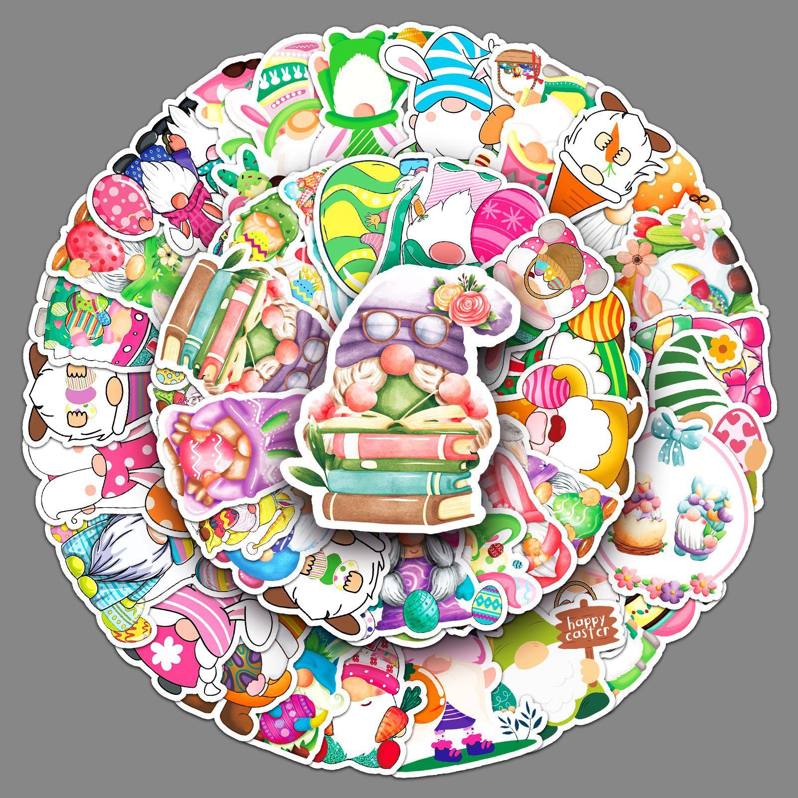 54 пасхальных карликовых граффити, персонализированные праздничные мультяшные наклейки, декоративные наклейки на багаж
54 пасхальных карликовых граффити, персонализированные праздничные мультяшные наклейки, декоративные наклейки на багаж