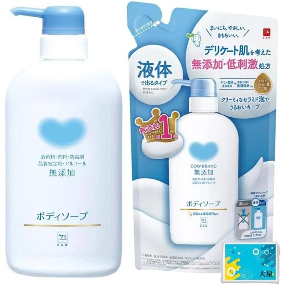 Cow Brand Additive-Free High-Moisture Body Wash Cleanser 500ml Refill 380ml
Cow Brand Additive-Free High-Moisture Body Wash Cleanser 500ml Refill 380ml