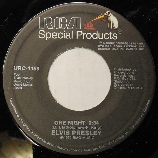 7inch Record ELVIS PRESLEY Playing For Keeps One Night URC1159 RCA Special Pro 1972 Canada Rock Used
7inch Record ELVIS PRESLEY Playing For Keeps One Night URC1159 RCA Special Pro 1972 Canada Rock Used