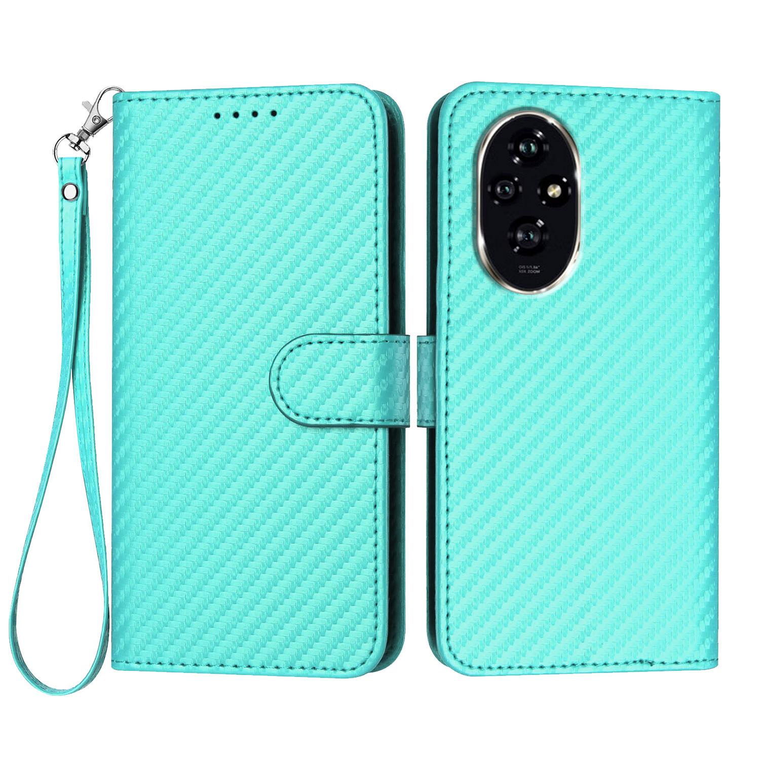 For Honor 200 Pro 5G Wallet Case with Strap Carbon Fiber Texture Leather Mobile Cover Light Blue
For Honor 200 Pro 5G Wallet Case with Strap Carbon Fiber Texture Leather Mobile Cover Light Blue