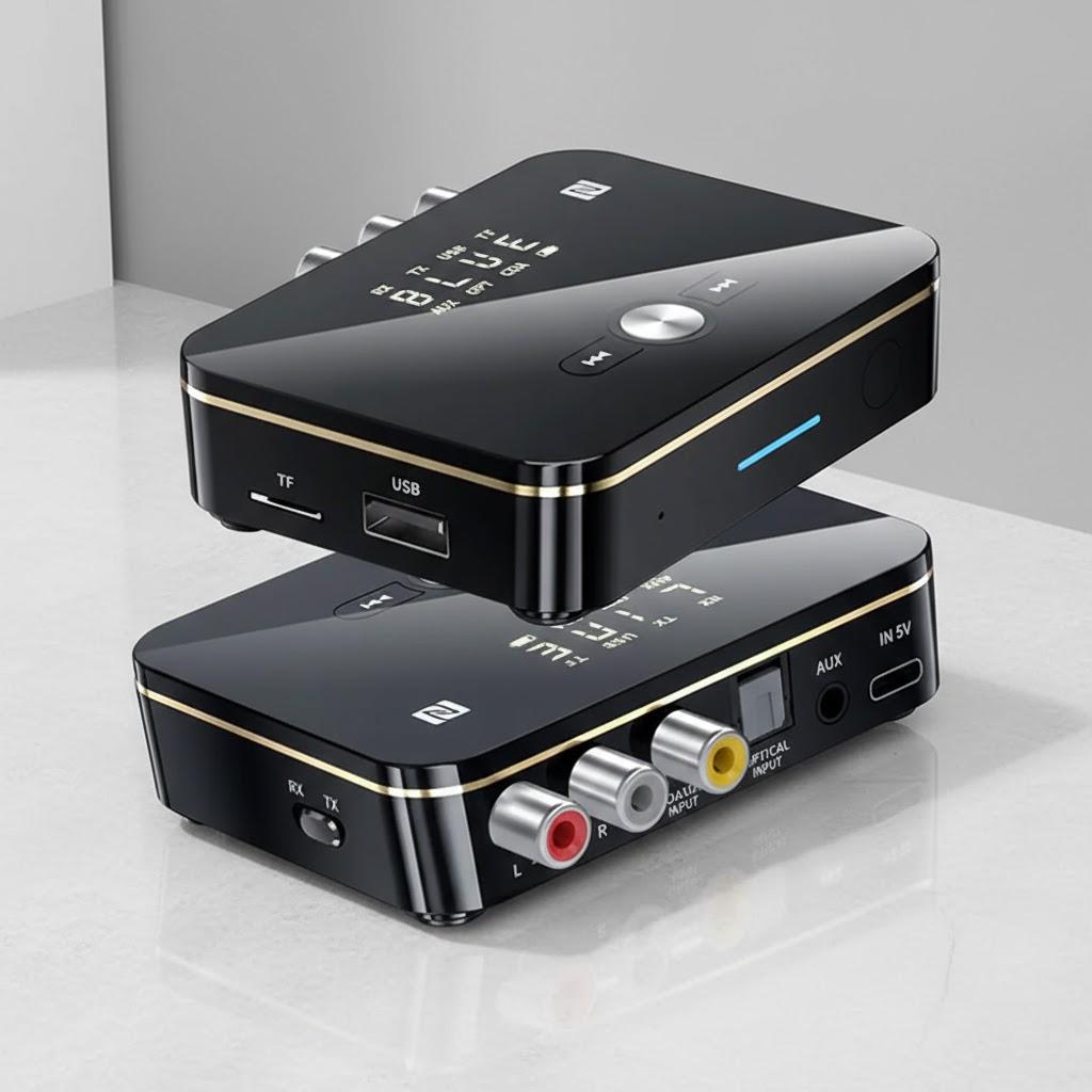 Bluetooth 5.0 Transmitter Receiver Wireless Audio Adapter for TV Home Stereo Car PC MP3 Player чорний
Bluetooth 5.0 Transmitter Receiver Wireless Audio Adapter for TV Home Stereo Car PC MP3 Player чорний