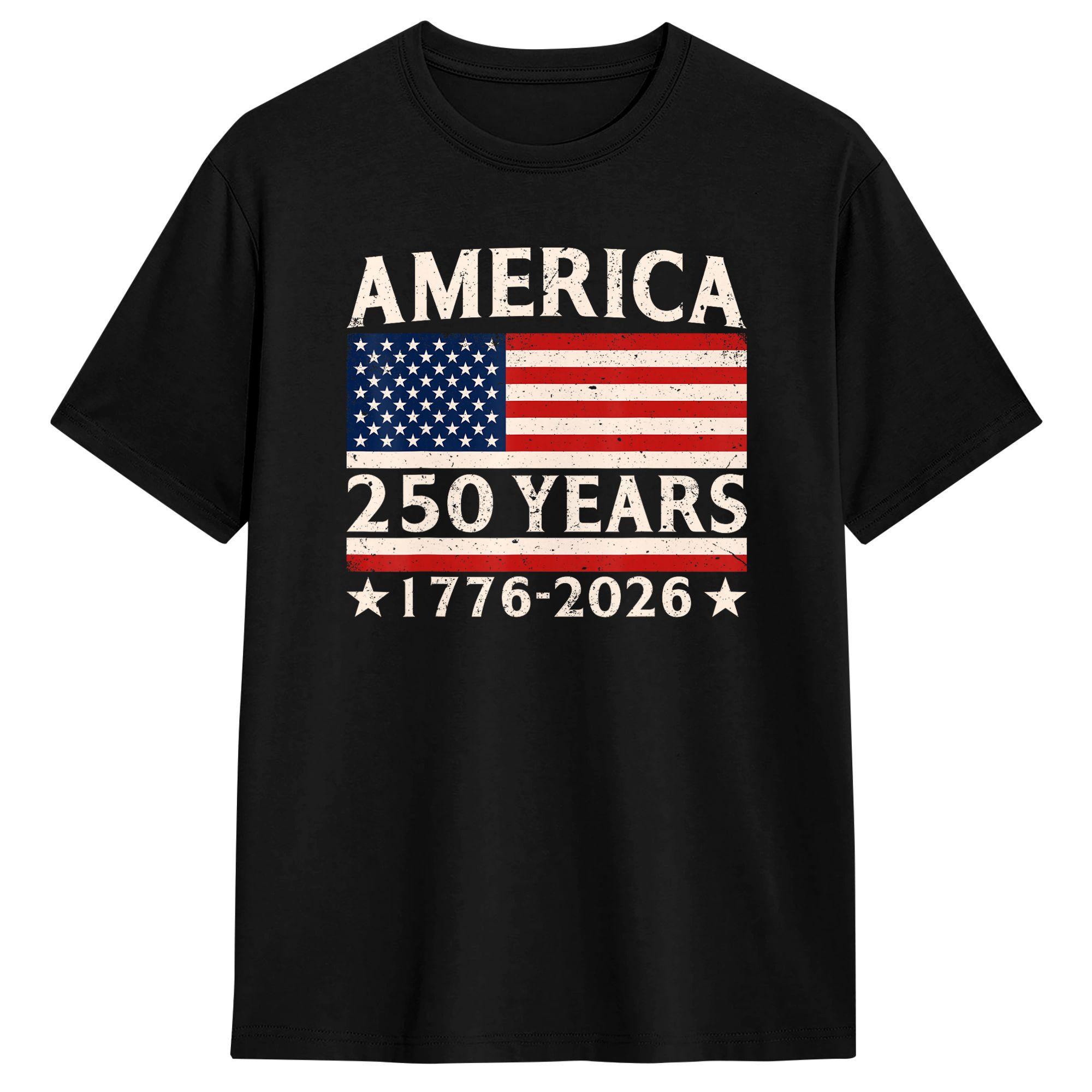 America 250 Years 4th of July 250th Anniversary USA Flag T-Shirts Men 100% Cotton Tee Shirt Short Sleeve T Shirt Gift Tops 5XL різнокольоровий
America 250 Years 4th of July 250th Anniversary USA Flag T-Shirts Men 100% Cotton Tee Shirt Short Sleeve T Shirt Gift Tops 5XL різнокольоровий
