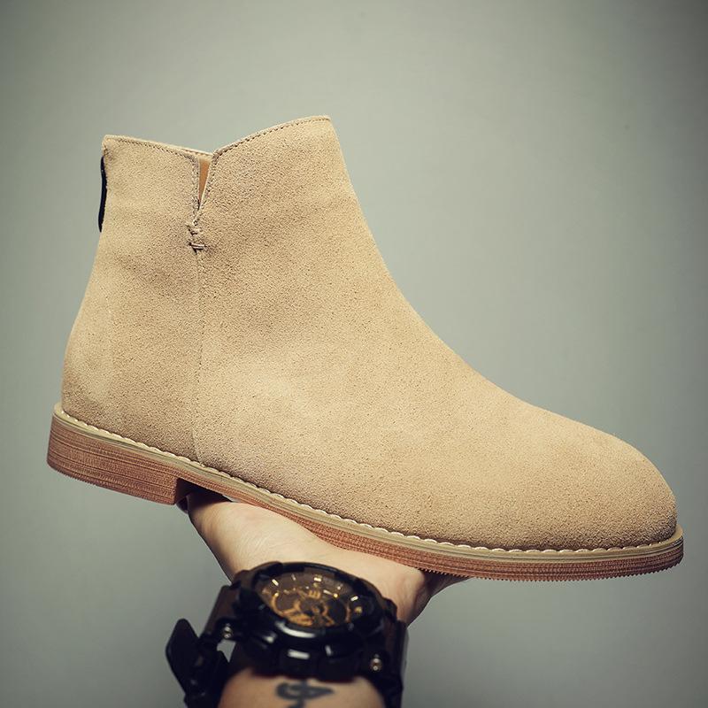 British Martin Boots Men s High Top Trend Short Boots Men s Boots Leather Frosted Vintage Chelsea Boots Medium Top Men s Boots 38
British Martin Boots Men s High Top Trend Short Boots Men s Boots Leather Frosted Vintage Chelsea Boots Medium Top Men s Boots 38