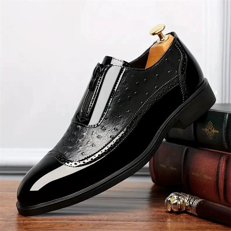 Autumn Brock Leather Men s Head Layer Cowhide British Korean Version Breathable Business Dress Casual Wedding Leather Shoes 39 чёрный
Autumn Brock Leather Men s Head Layer Cowhide British Korean Version Breathable Business Dress Casual Wedding Leather Shoes 39 чёрный