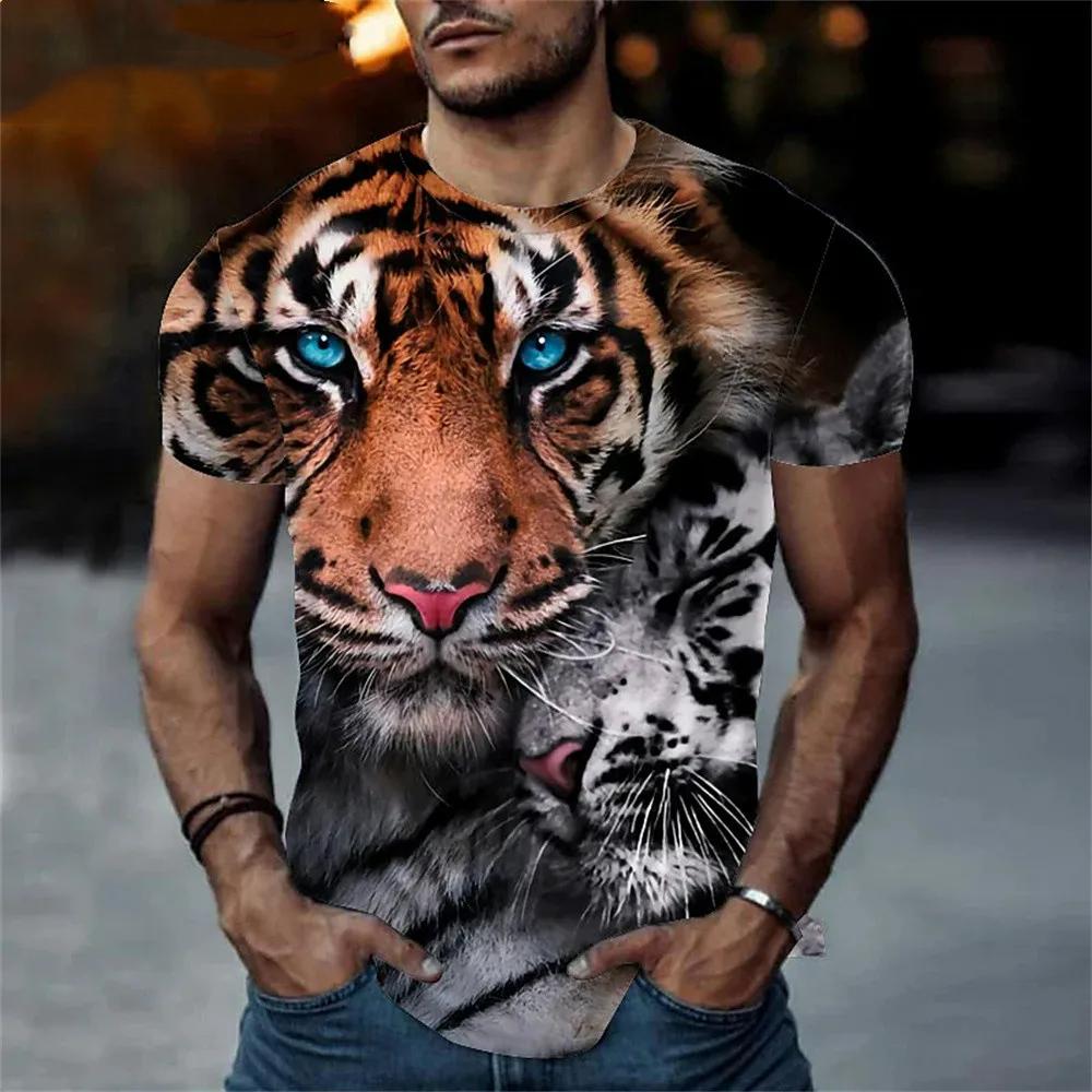 Летняя мужская футболка с 3d тигровым принтом, футболки, топы, модная мужская футболка с рисунком животного, уличная одежда большого размера, модная одежда с круглым вырезом, топ 4XL
Летняя мужская футболка с 3d тигровым принтом, футболки, топы, модная мужская футболка с рисунком животного, уличная одежда большого размера, модная одежда с круглым вырезом, топ 4XL