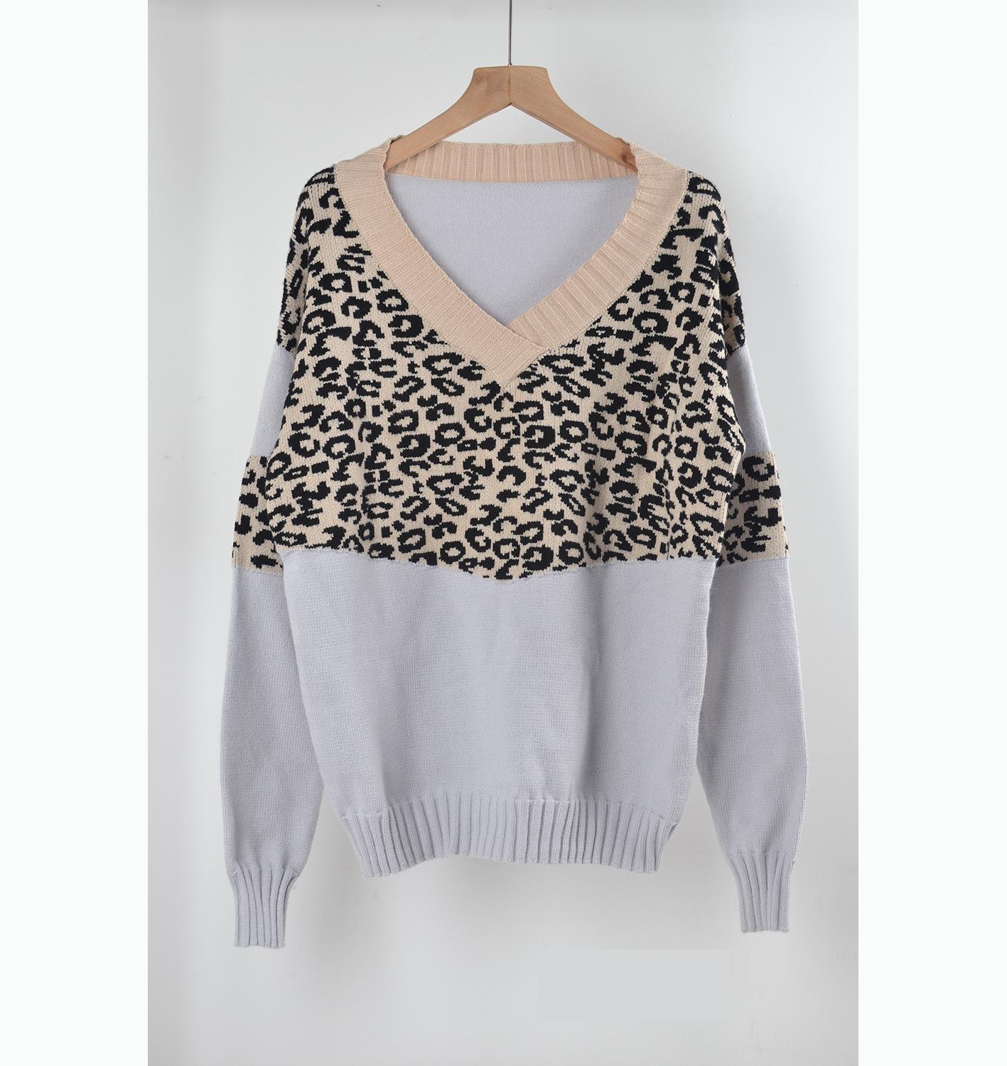 Осенне-зимний V-образный вырез с леопардовым принтом, вышитый принт, женский свитер больших размеров, трикотаж, удобная женская одежда XL серый
Осенне-зимний V-образный вырез с леопардовым принтом, вышитый принт, женский свитер больших размеров, трикотаж, удобная женская одежда XL серый