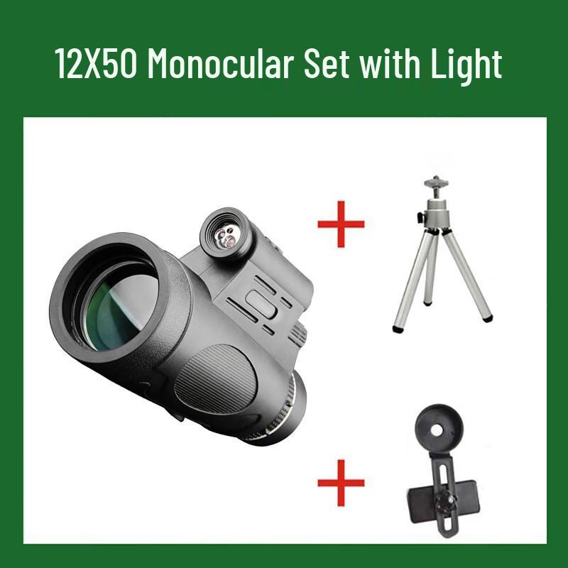 Miling 12X50 High-Powered Monocular Telescope
Miling 12X50 High-Powered Monocular Telescope